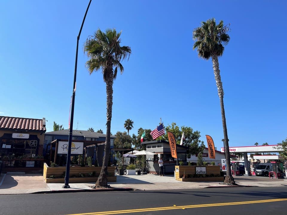 Across the St, 24 hours convenience store, restaurant and cafe.