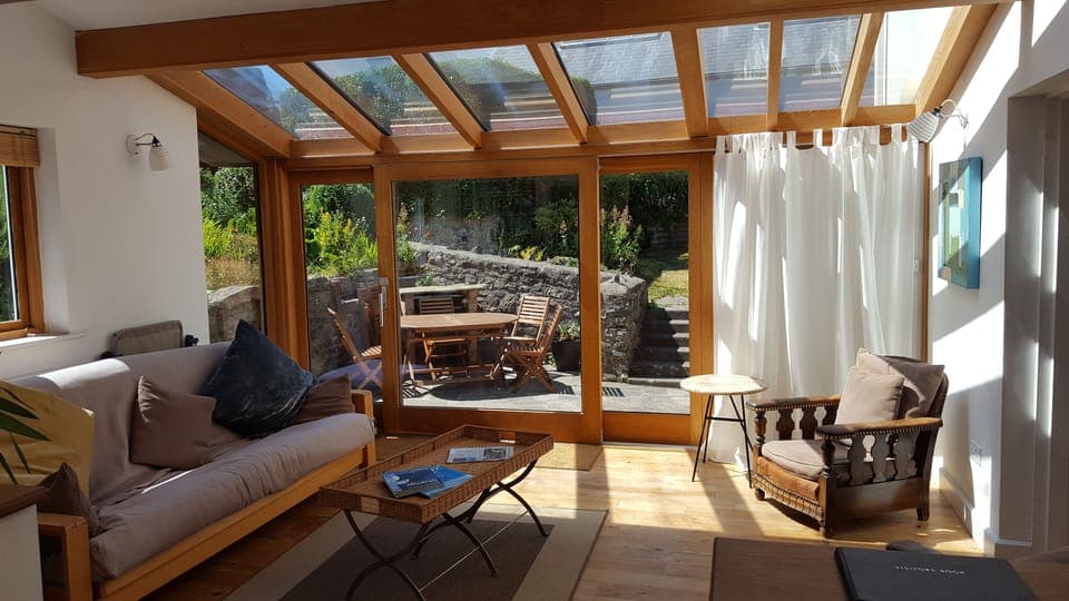 Sunroom in house
