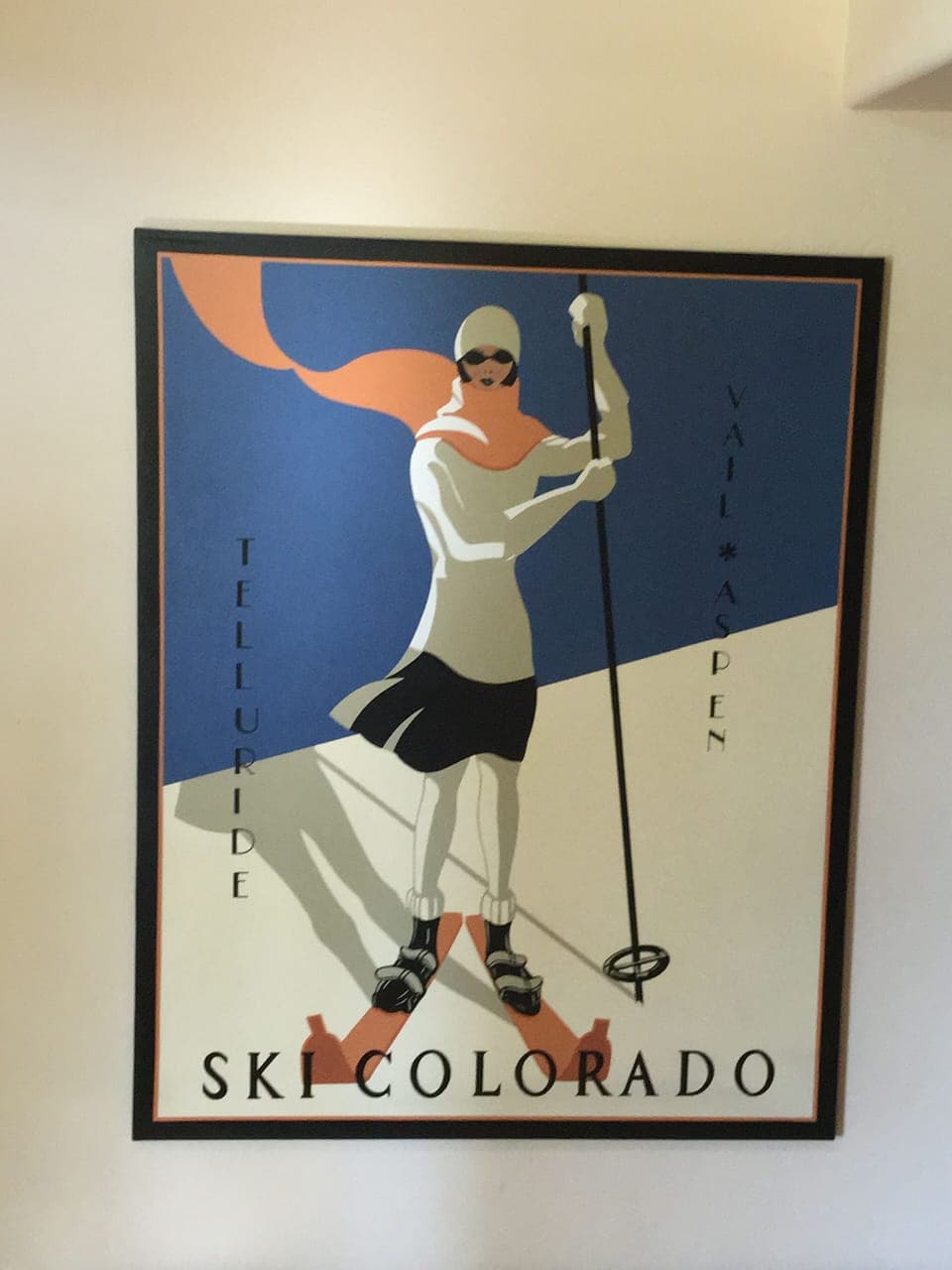Entryway ski art
