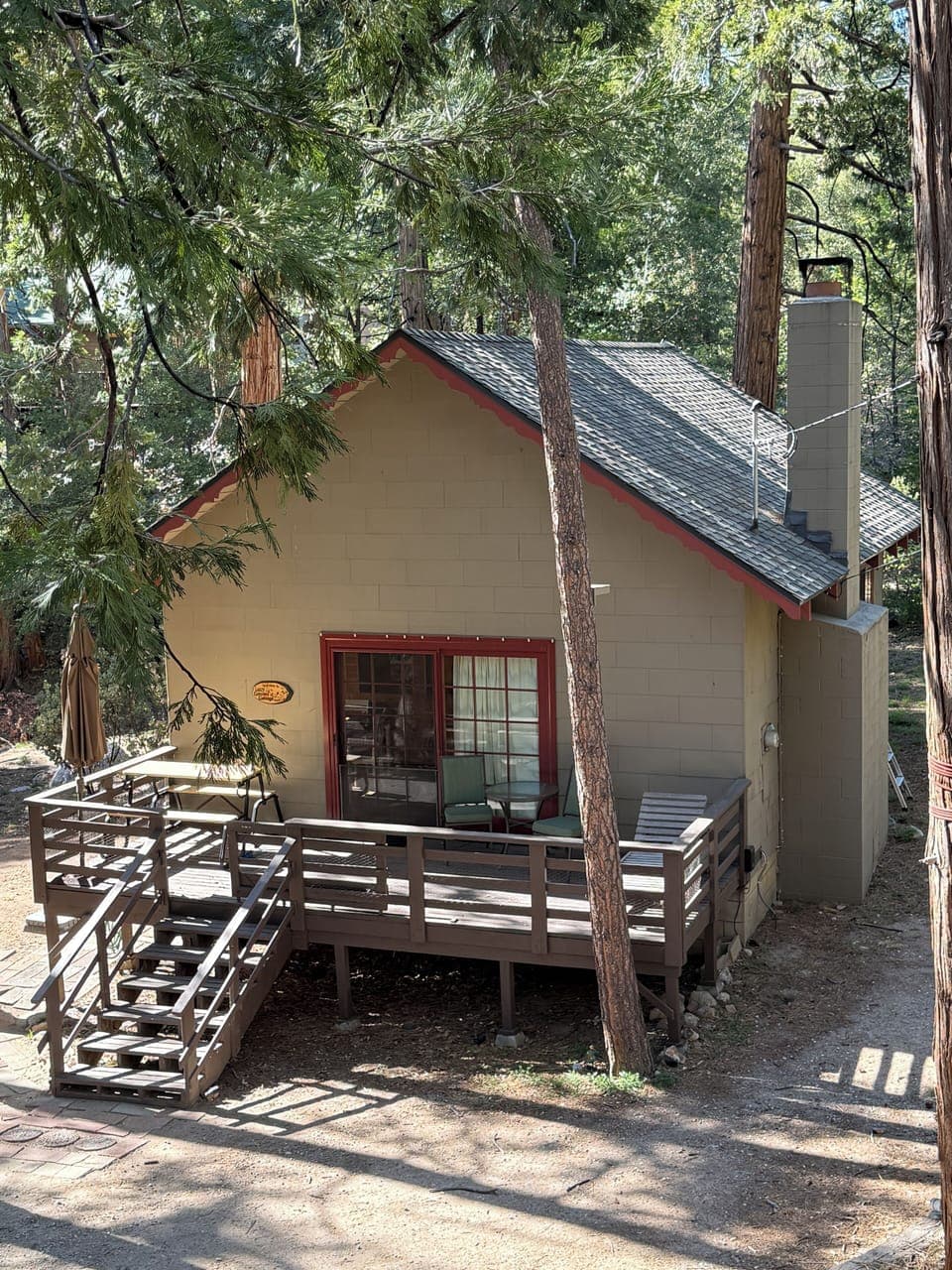 Cozy cabin in the woods