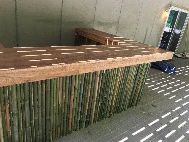 Newly constructed Tiki Bar...