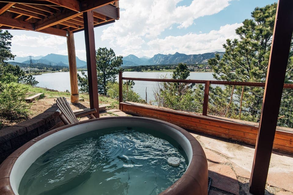 Hot Tub on lower patio