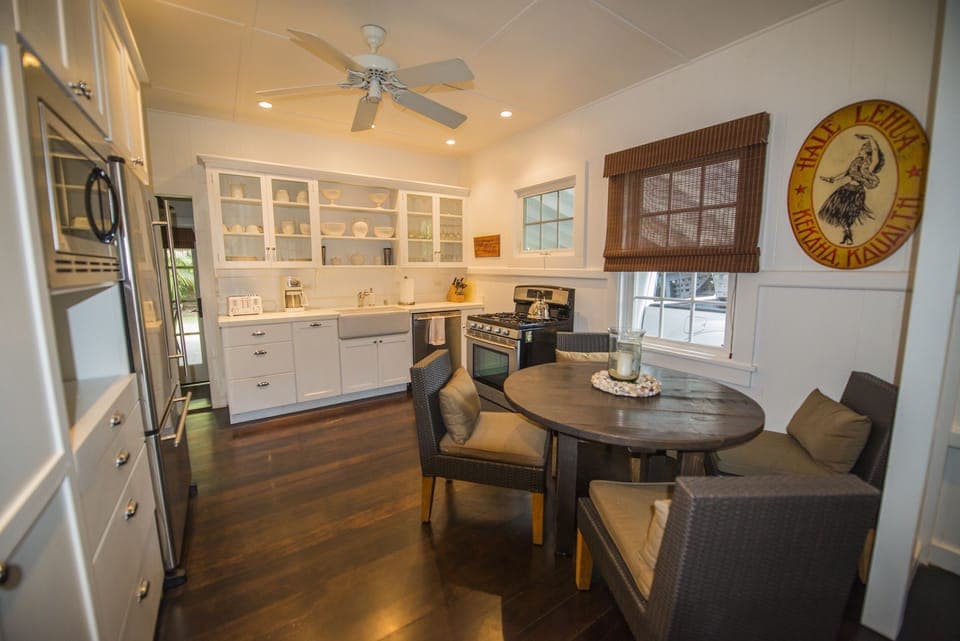 Chef's kitchen with full size appliances, and abundant cabinetry