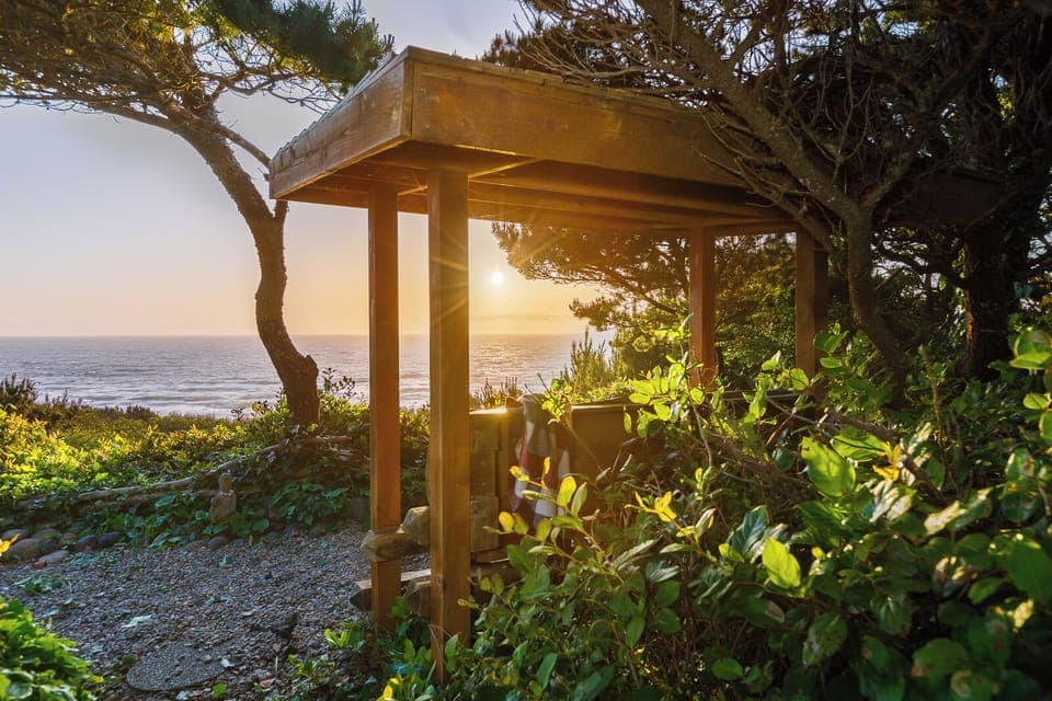 My favorite place to sit and view ocean light house  and passing whales.