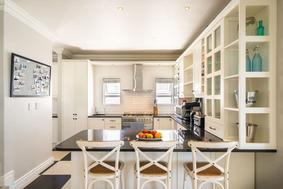 There is a chef's kitchen well-equipped with all you need to cook for a group