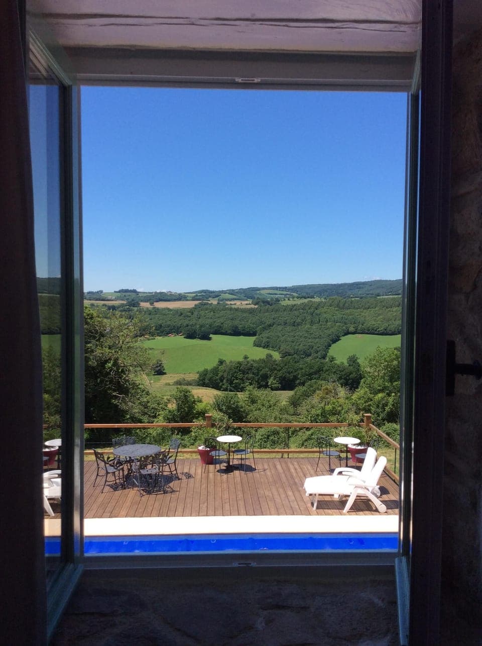 VEIW FROM  2ND CHAMBRE BELLE CHATAIGNE