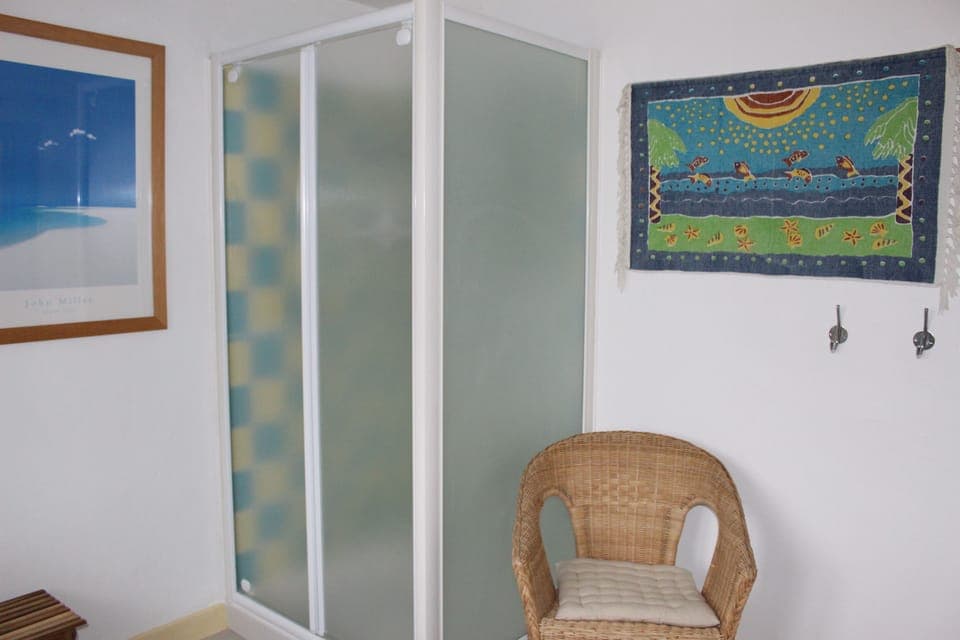 Separate shower cubicle in downstairs bathroom.