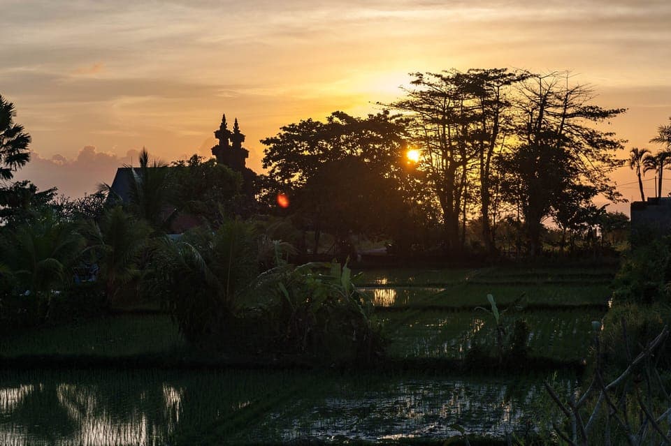 View from villa towards Kedungu