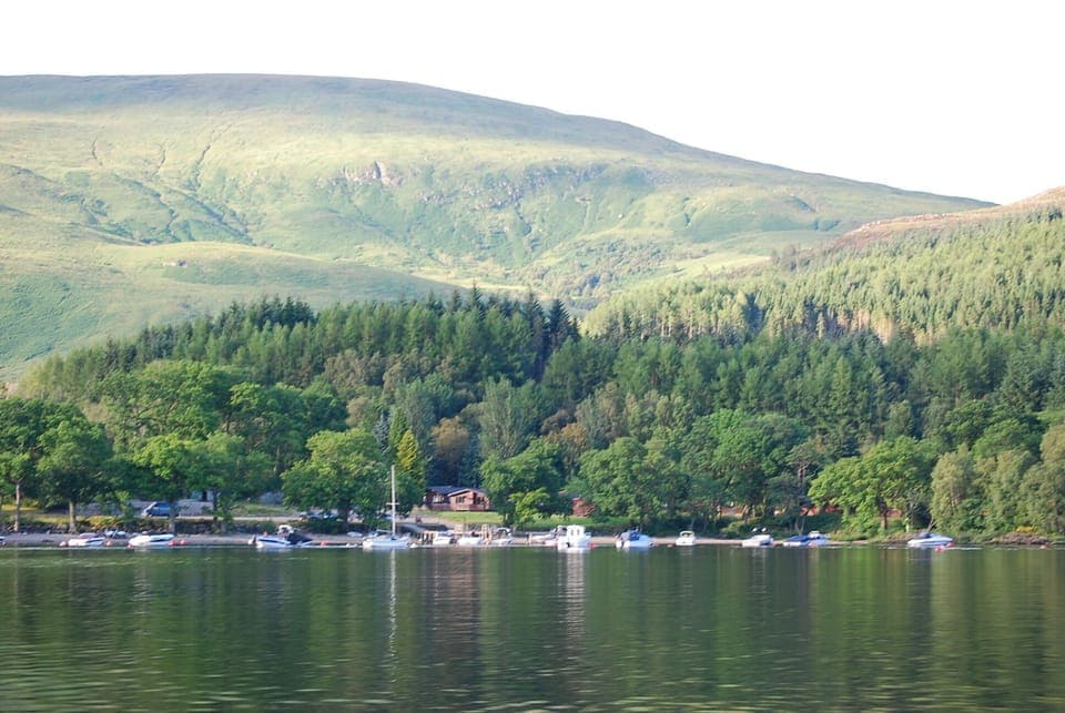 Lodge site from loch