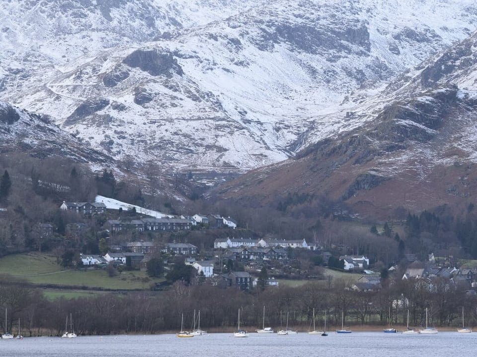 Wintery views of Coniston Old Man