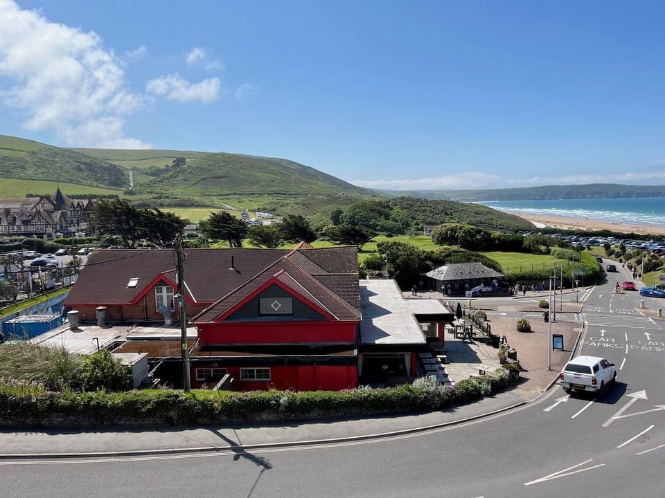 The view from the lounge window.