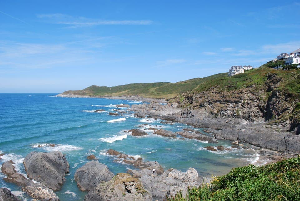 Looking from Woolacombe seafront to Morte Point.