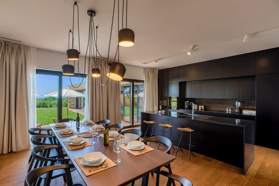 This is our living room and a kitchen in the background.