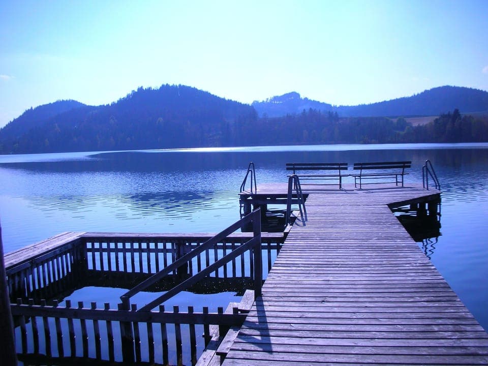 Lake Langsee a short walk from the house