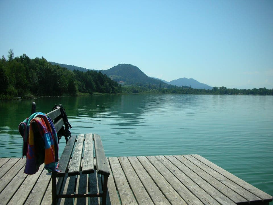 Lake Langsee a short walk from the house