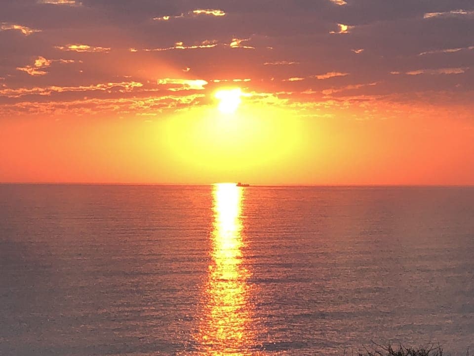 Sunset view from patio