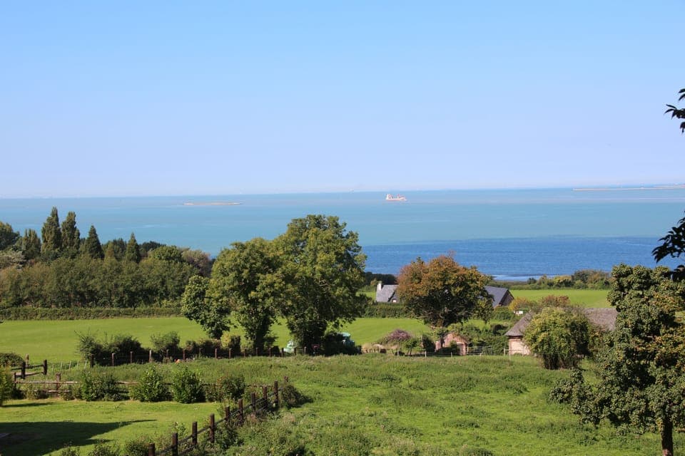 View from the forest bois du breuil 2min. walk