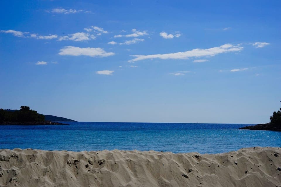 sandy beach ,,Blue horizon''