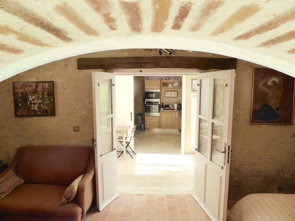 Bedroom and Living Room dowstairs, Veranda and Kitchen at the bottom