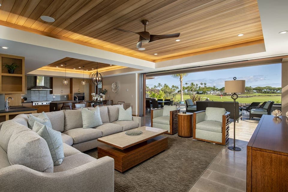 Great Room Flows to the Lanai 
