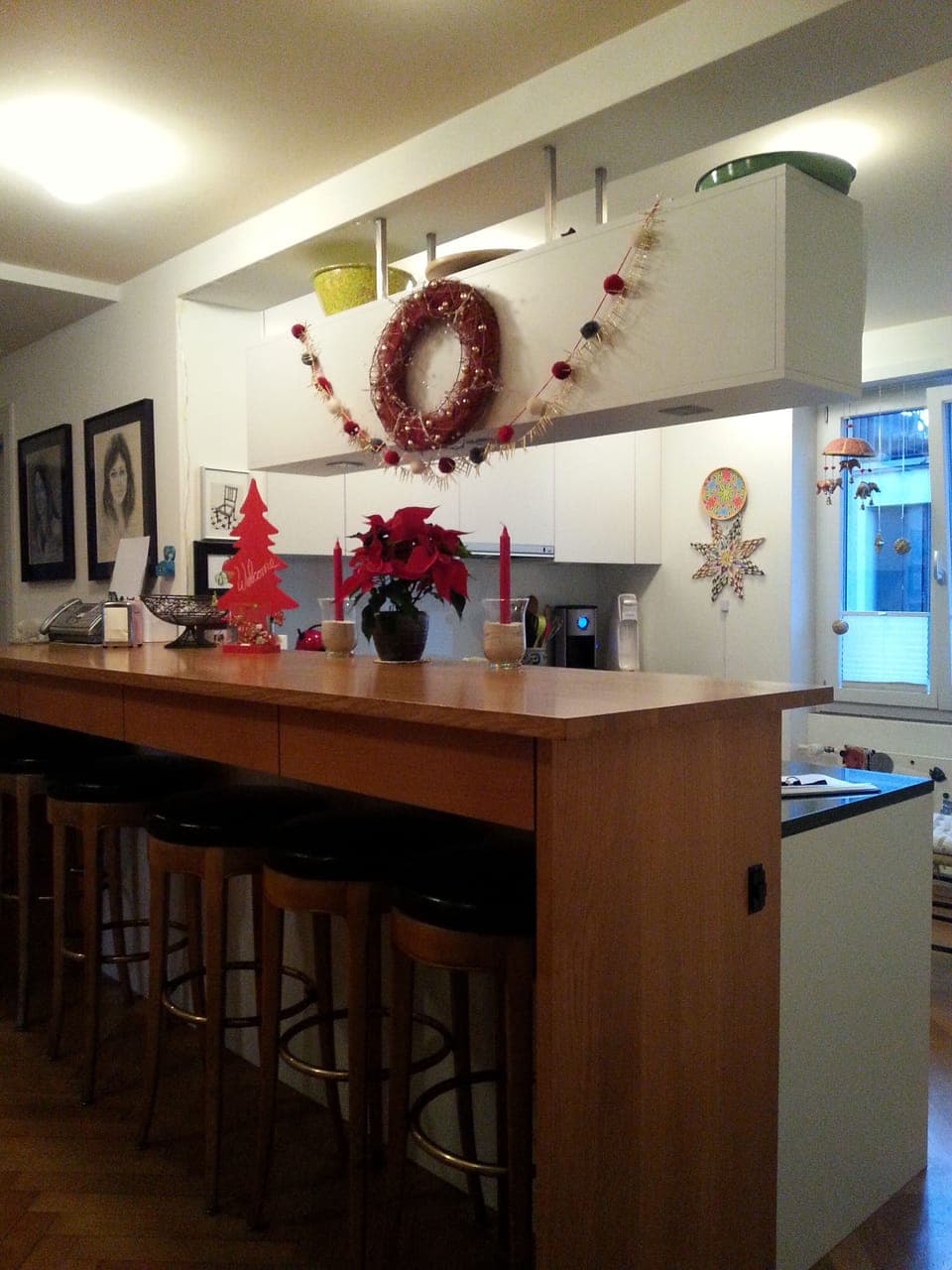 have a seat at the bar and watch your family cook super meals