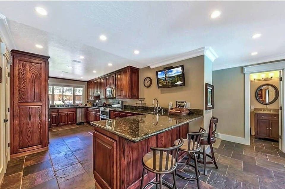 KitchenAid Appliances Hydronic heated floor Kitchen addition Min Bar Ice maker and Wine Cellear