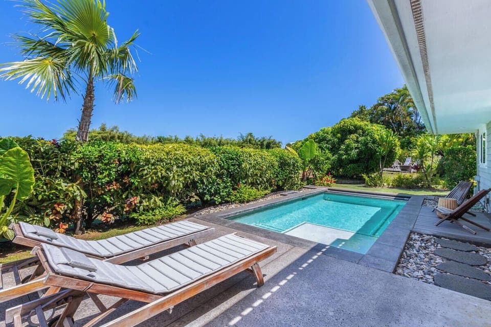 Take a refreshing dip in the pool and soak up the Hawaiian sun.