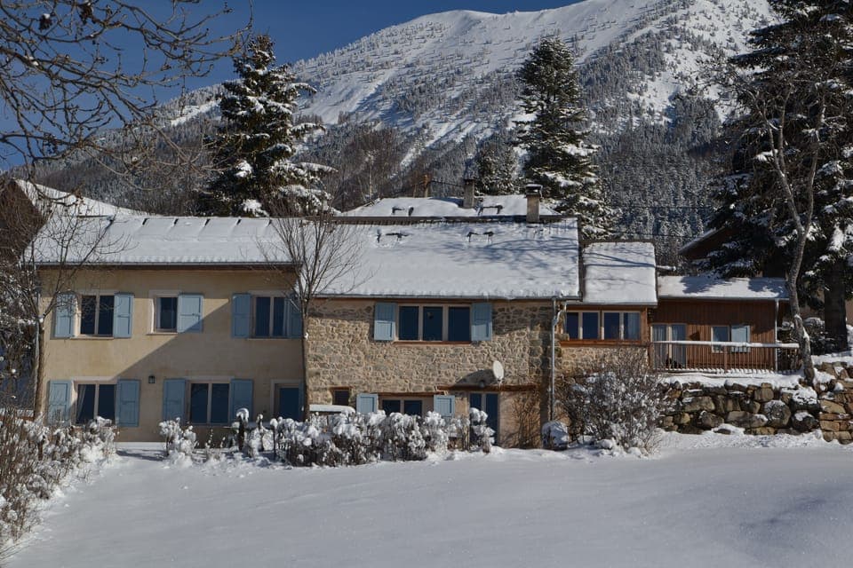 The gîte in the winter
