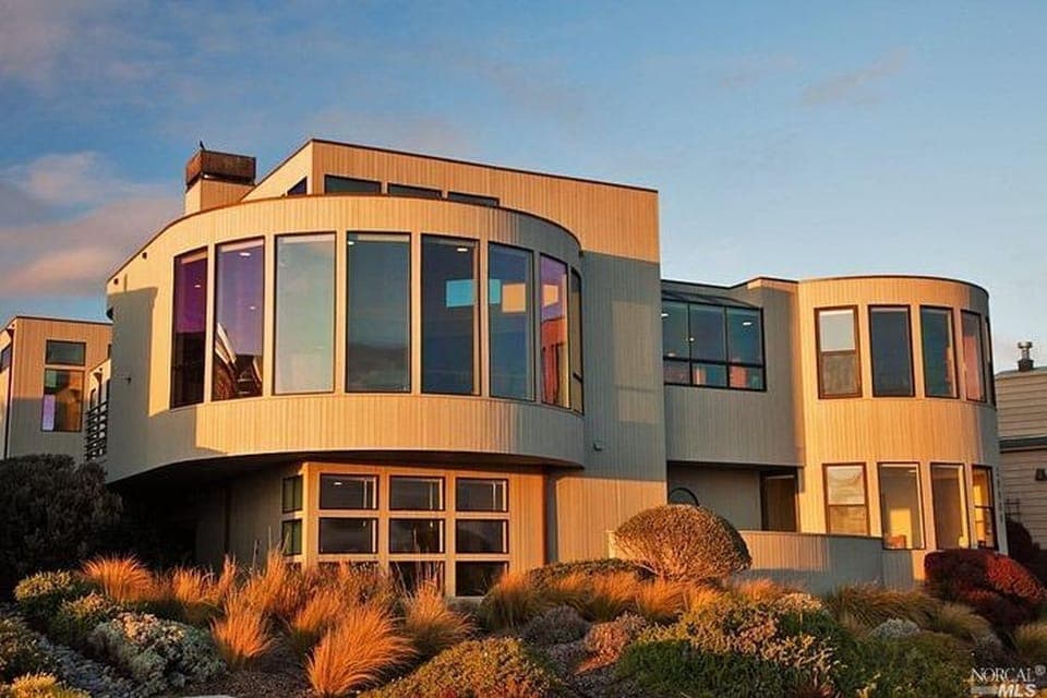 This was the natural wood finish of the building before painting.