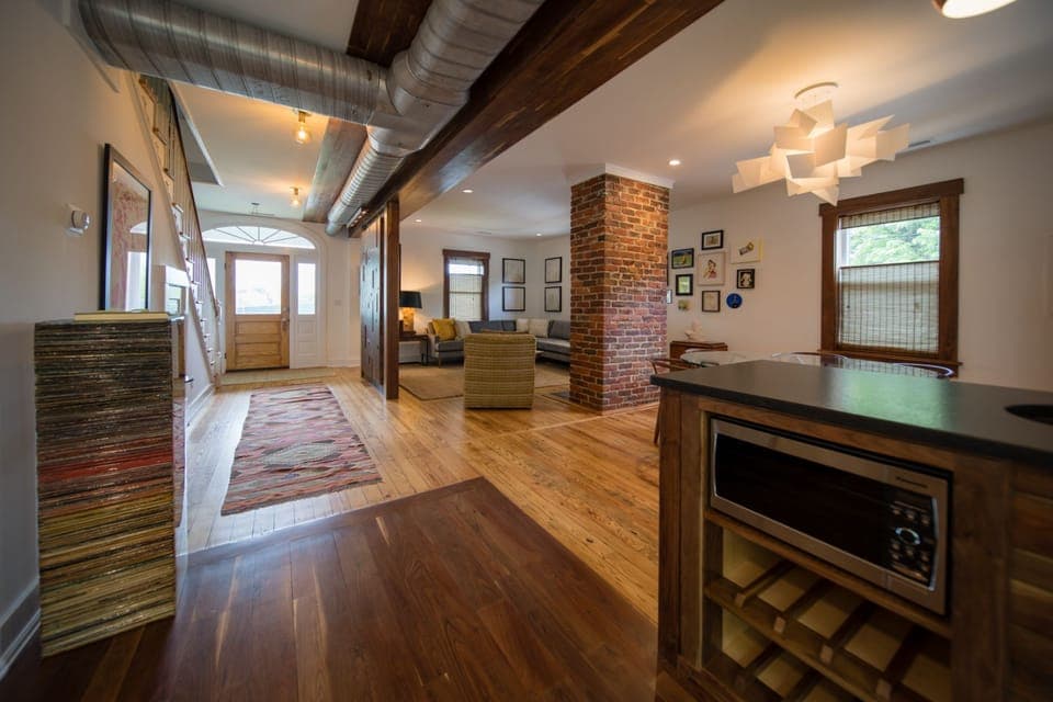 view from kitchen