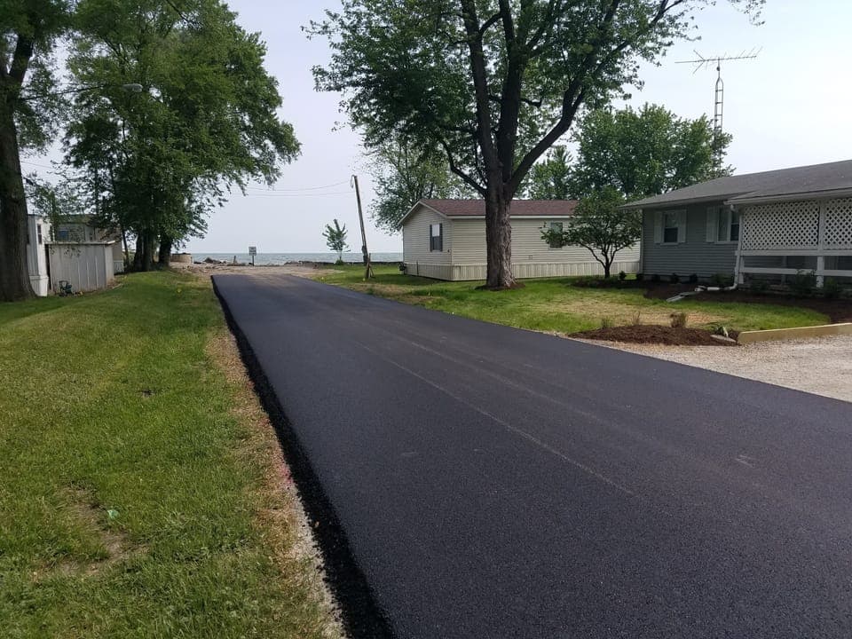 Second row from the lake.  