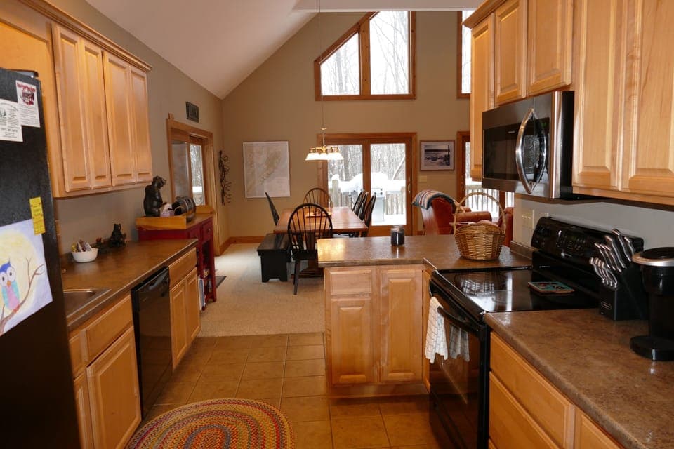 A Galley style kitchen 