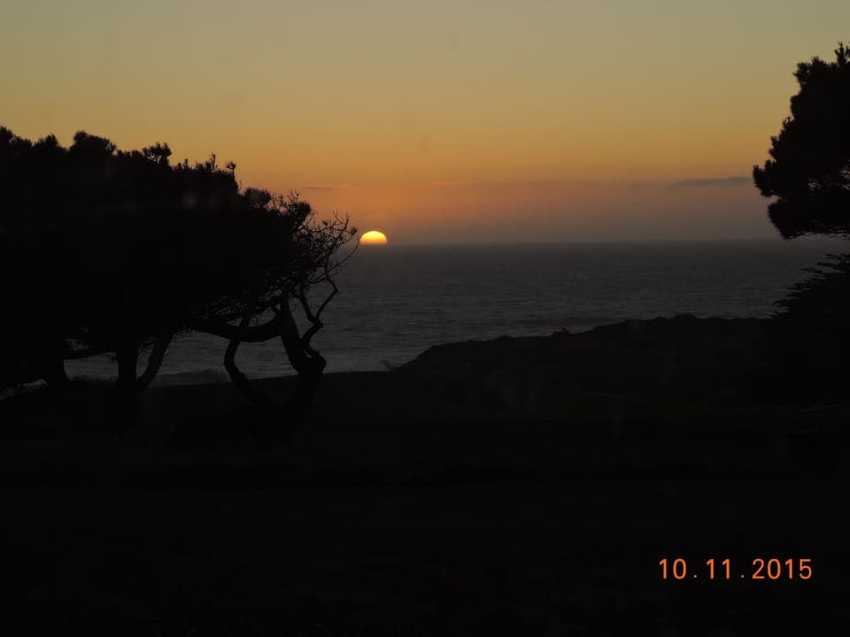 Sunset... front patio...Waiting for the Green Flash