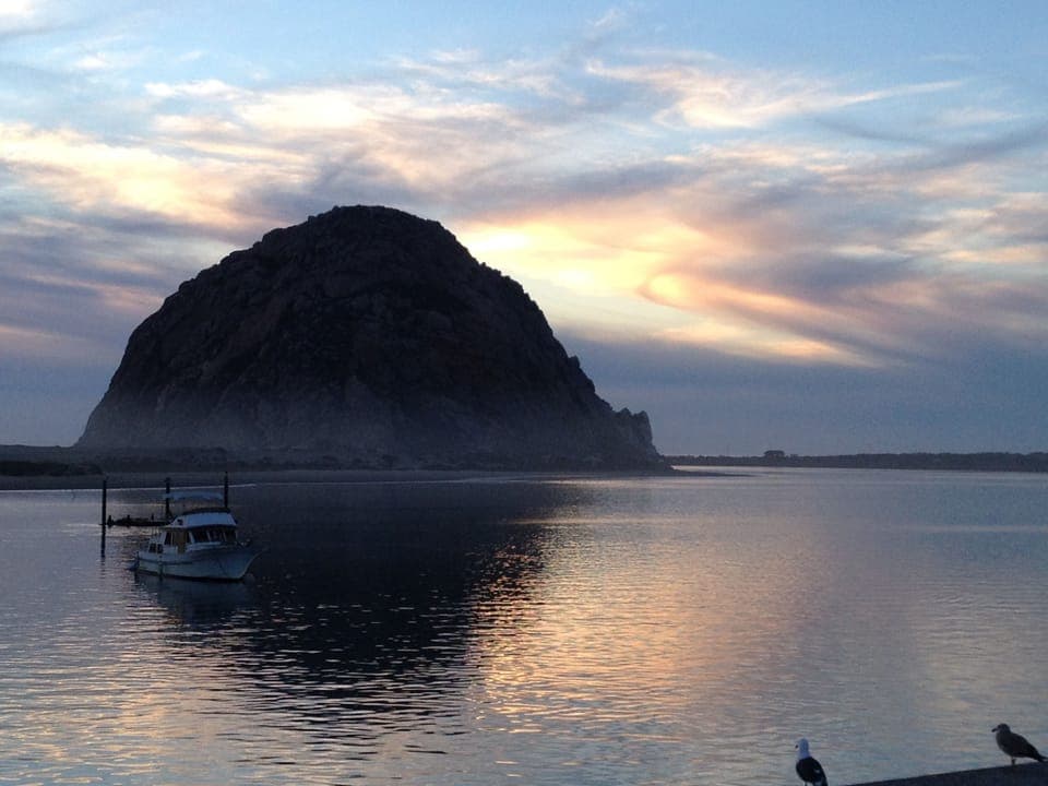 Morro Bay Rock at Sunset