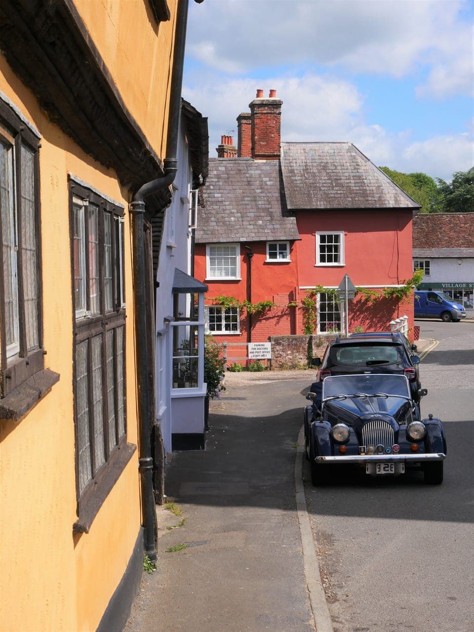 View down into village 