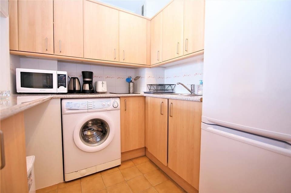 Limited kitchen with basic appliances