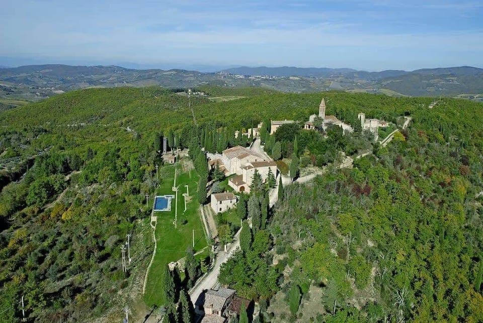 Aerial view of the estate