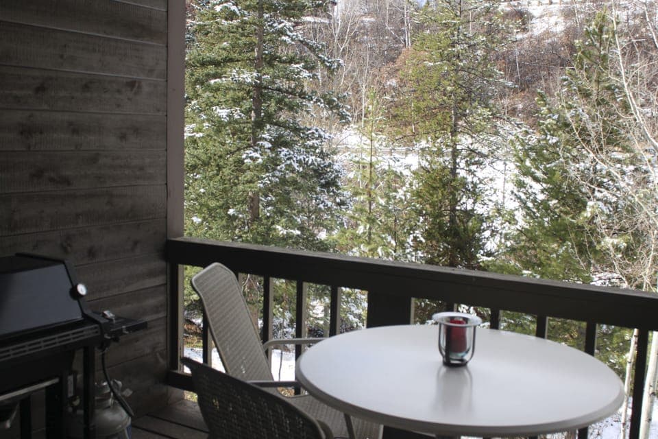 Winter view from the balcony.