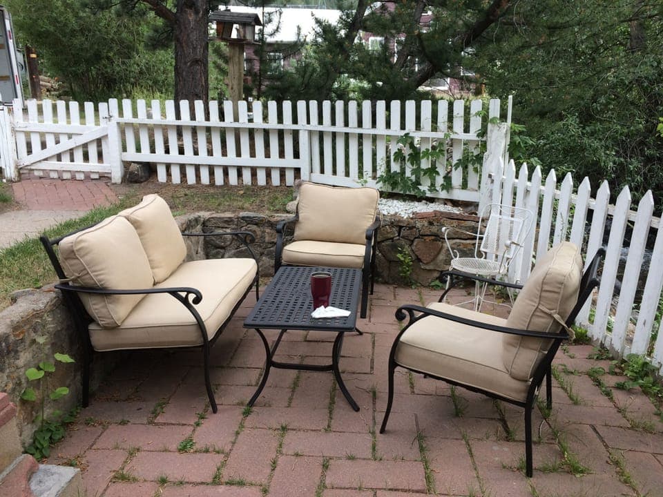 Porch by the stream