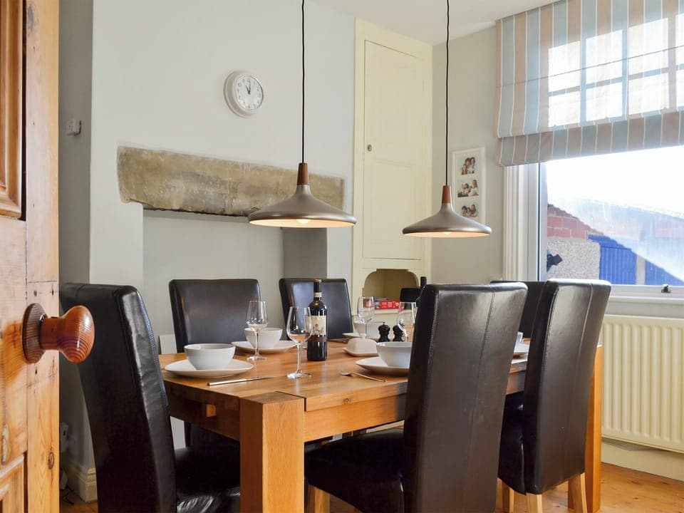 Dining area with wooden floor | Lythdene, Grange-over-Sands