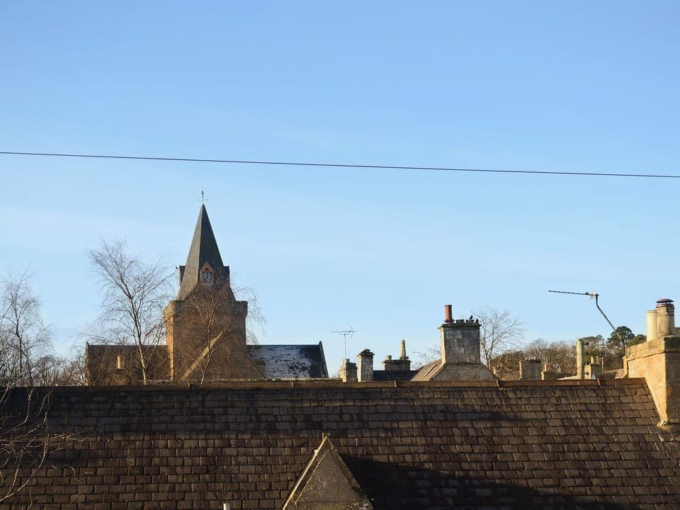 Delightful rooftop views from the bedroom | Wallace House, Dornoch, near Tain