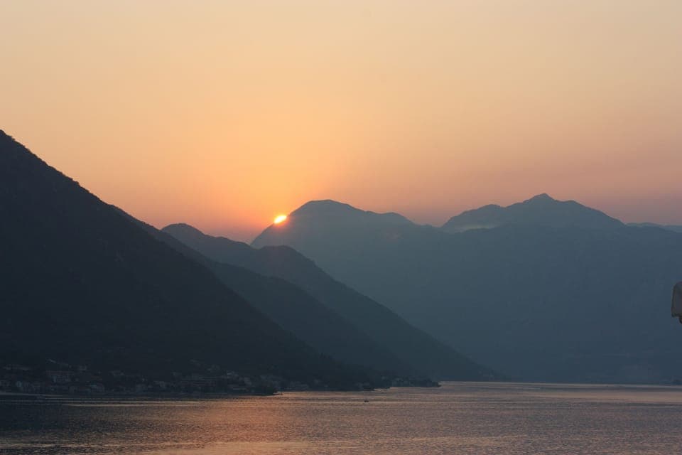 The end of another relaxing day in Montenegro