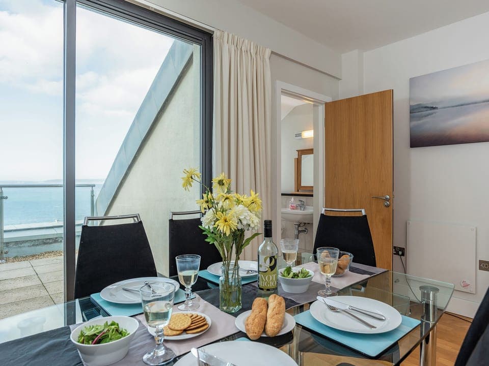 Dining Area and adjacent washroom | Sand Dunes - Nassau Court, Westward Ho!