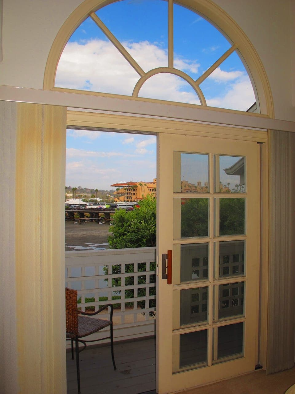 View off master bedroom second story balcony