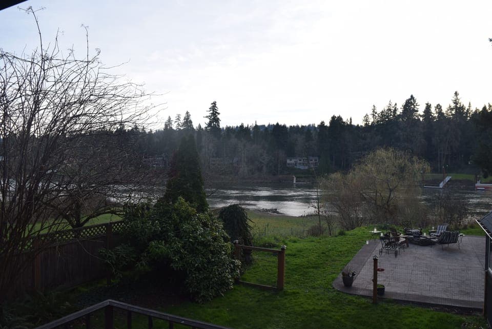 View from upstairs bedroom... beautiful even on a dull day