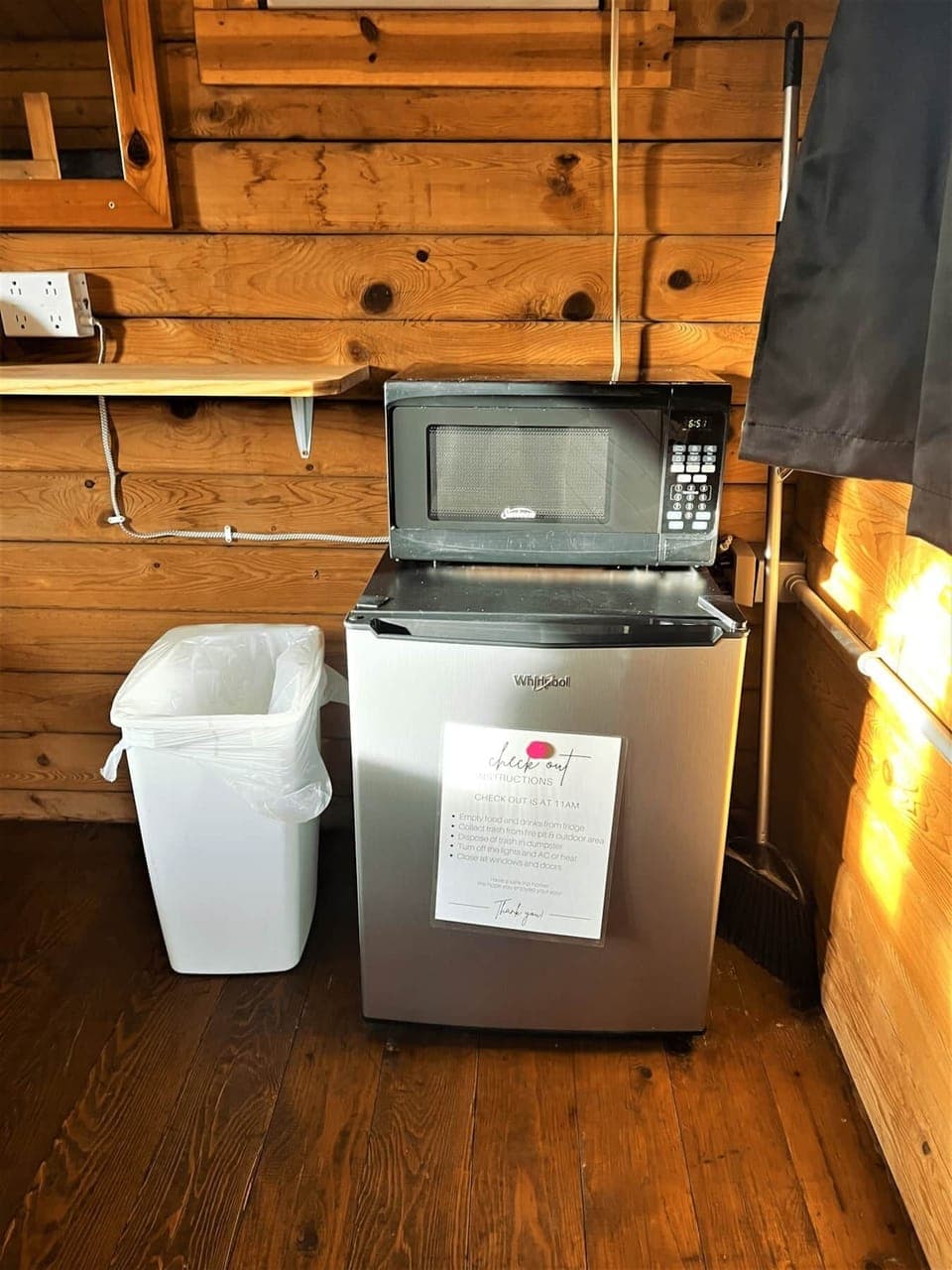 Dorm Fridge and Microwave