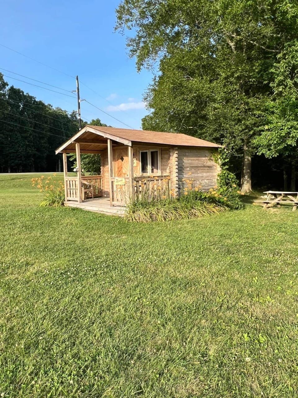 Located near "The Woods", its perfect if you have friends camping nearby