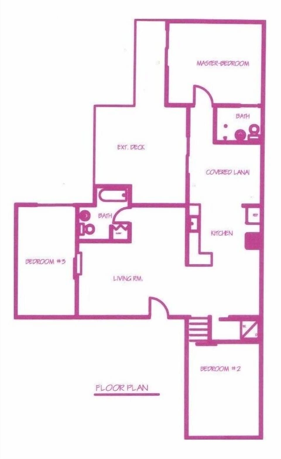 floor plan for Beachcomber Bungalow