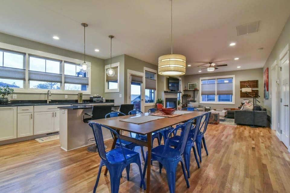 Open Kitchen and Living Area