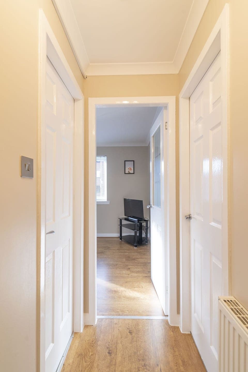 Hallway leading to lounge area